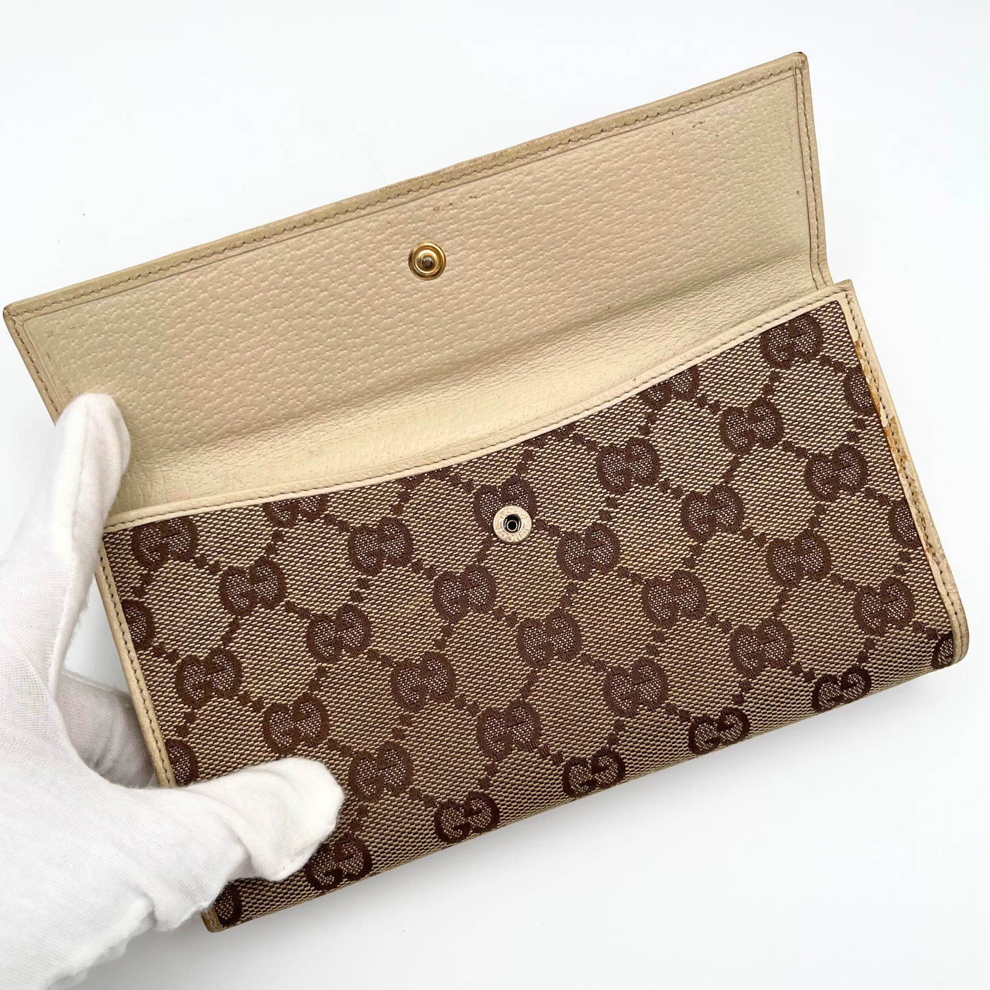 Gucci Canvas Abbey Wallet