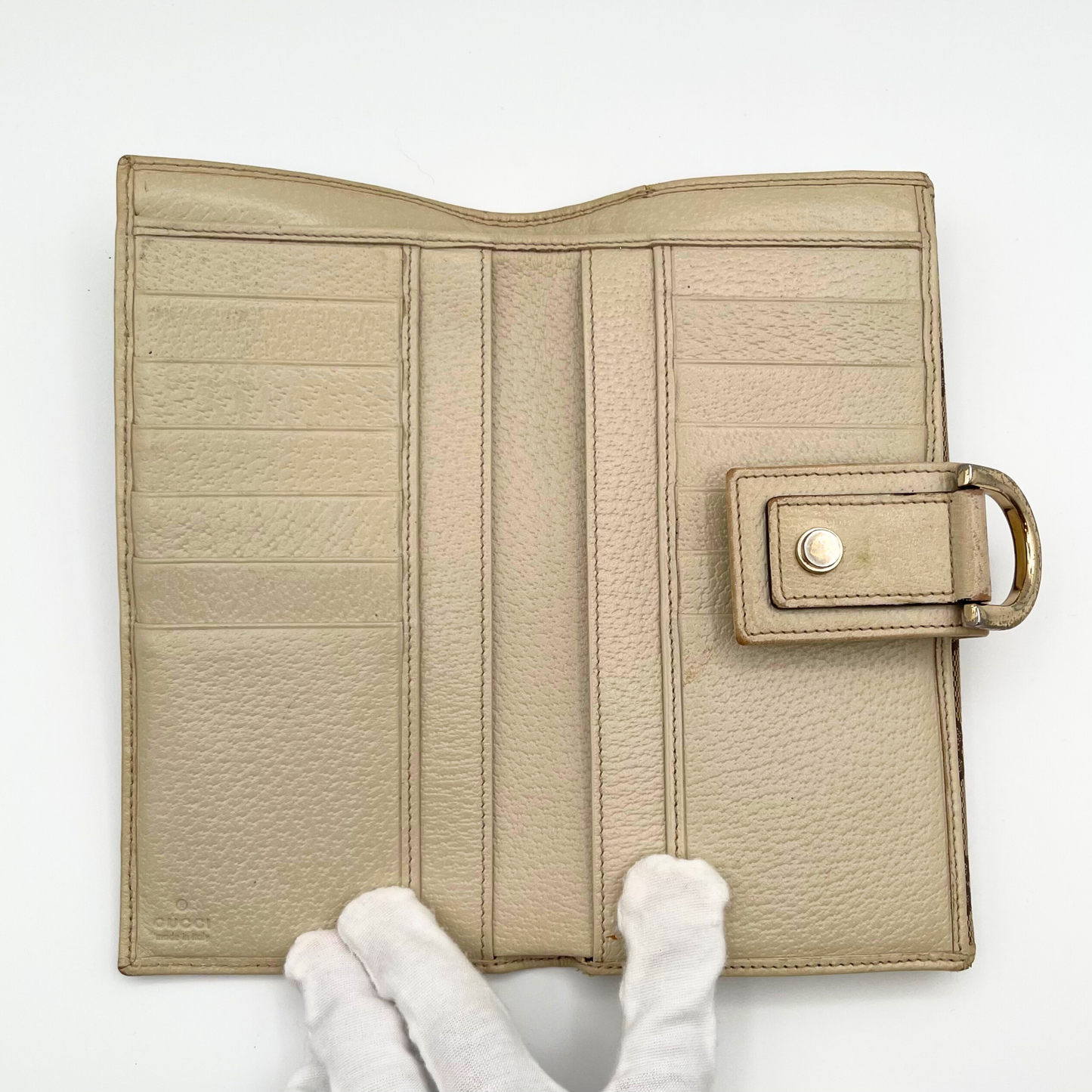 Gucci Canvas Abbey Wallet