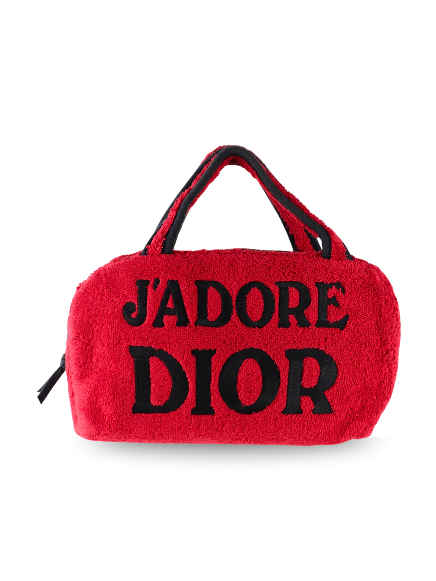 Dior Red Terry Cloth Bag