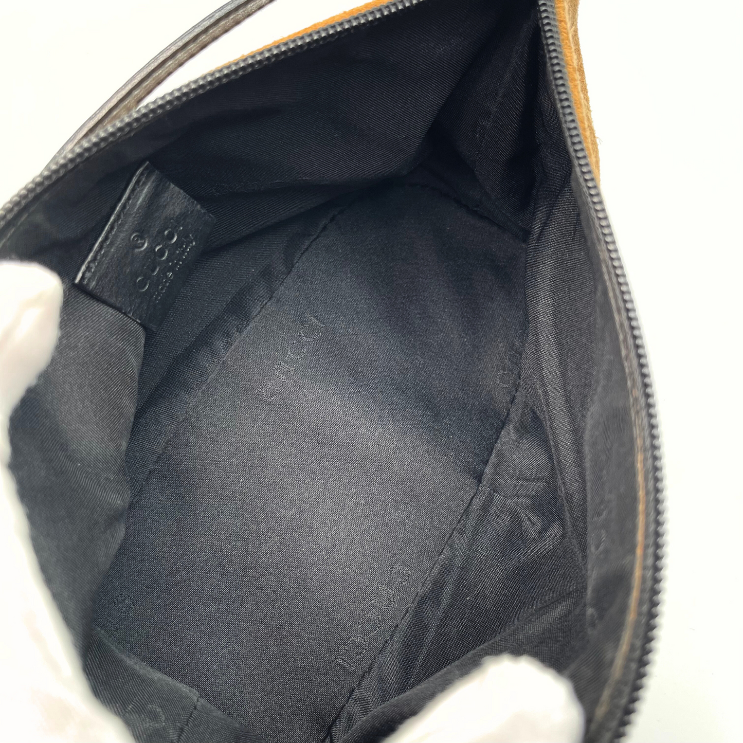 Gucci Suede Boat Pochette Bag