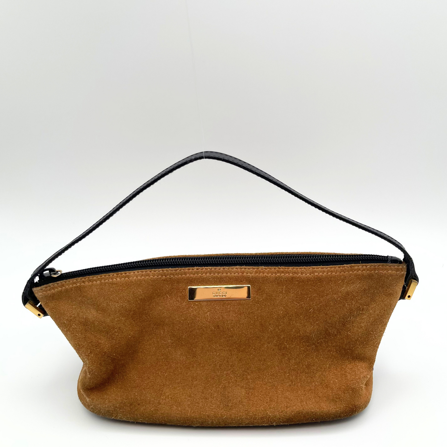 Gucci Suede Boat Pochette Bag