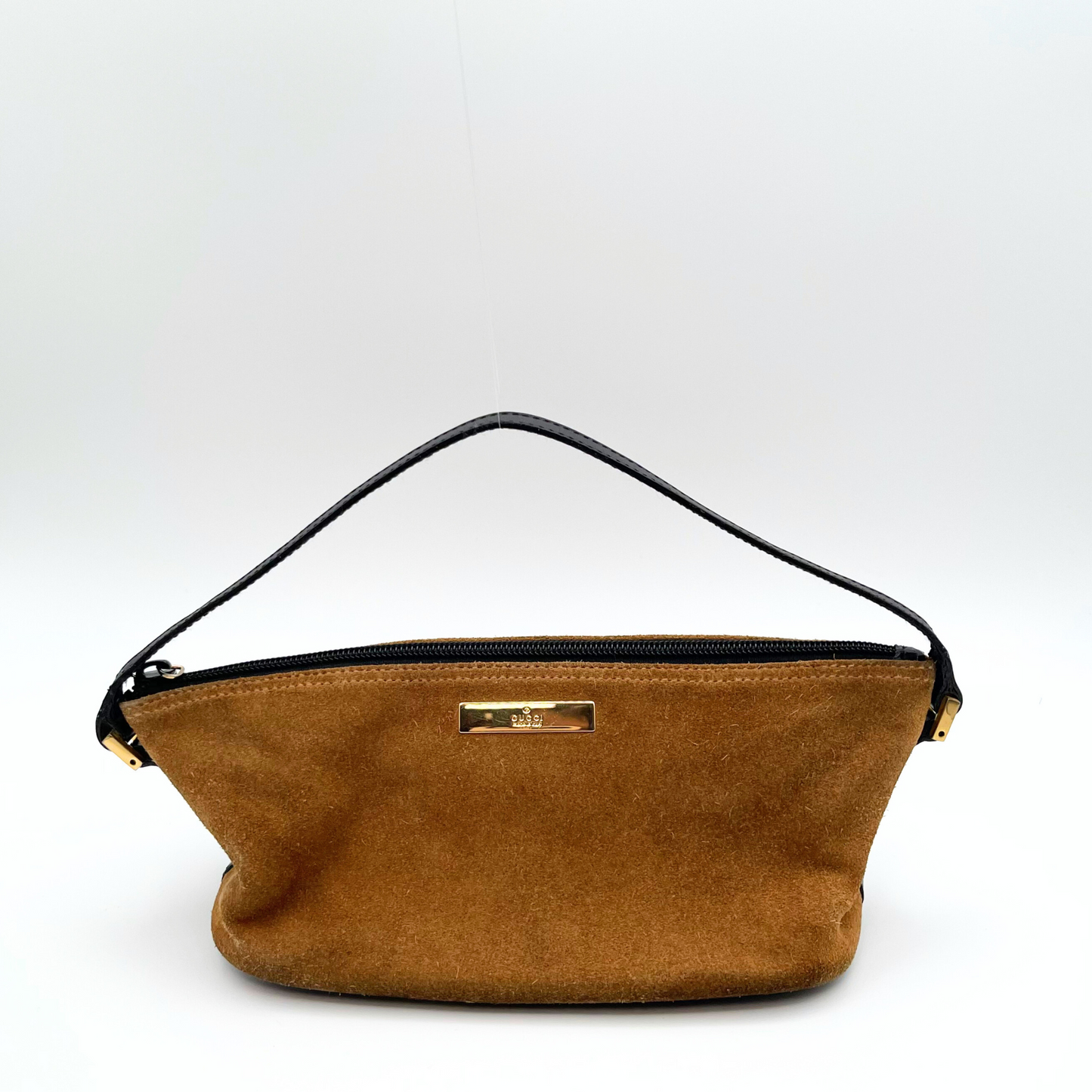 Gucci Suede Boat Pochette Bag
