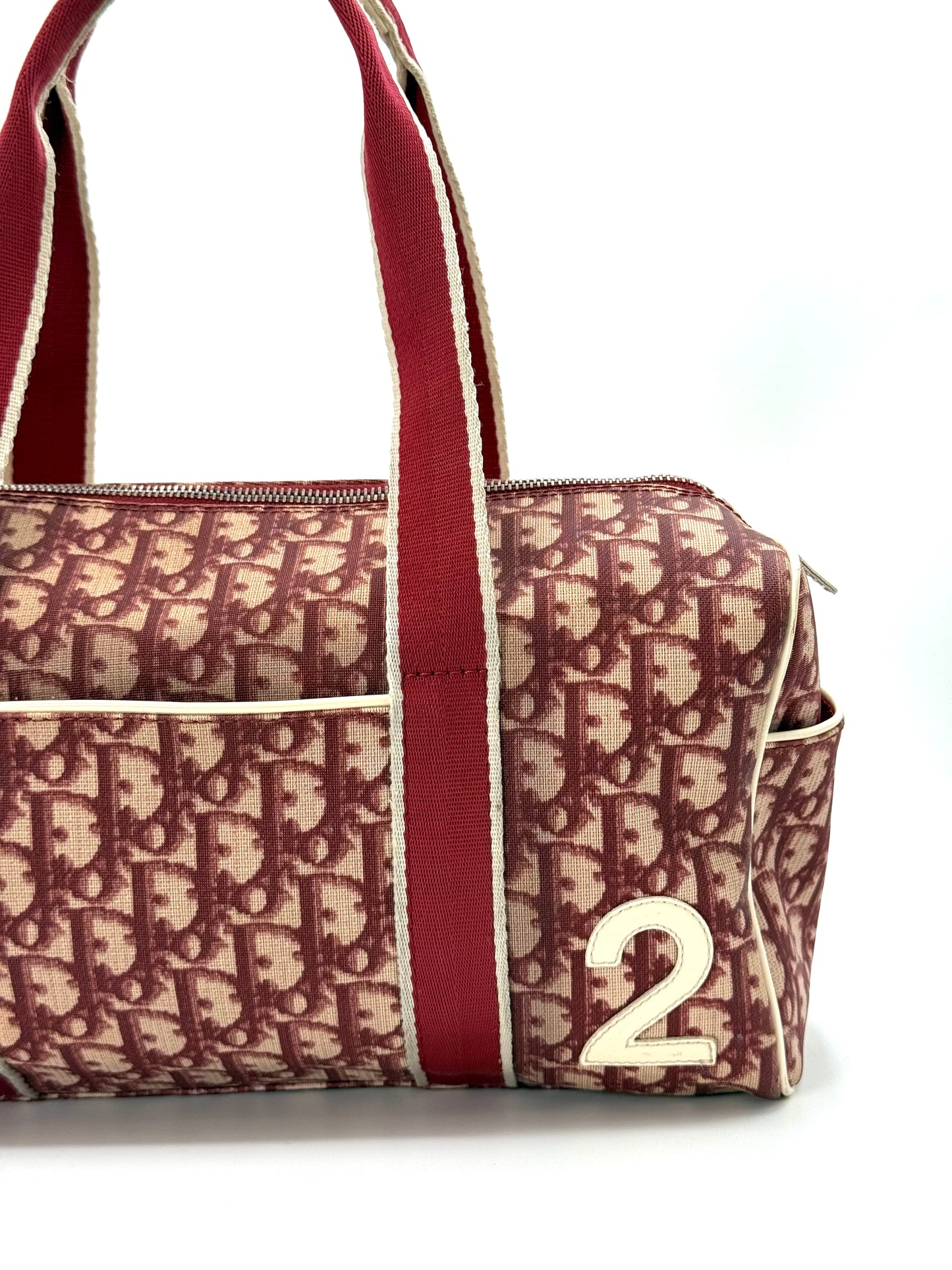 Dior Diorissimo Red Top Handle Bag