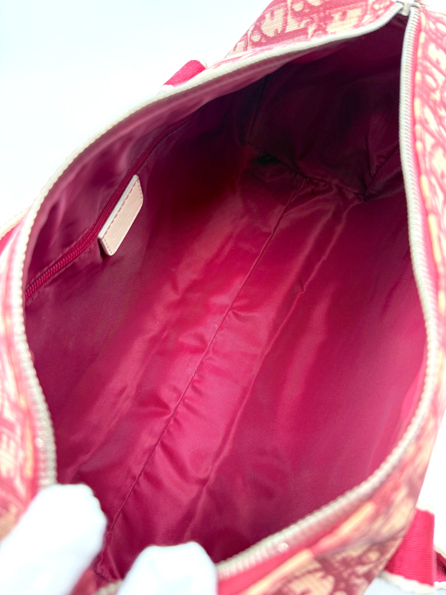 Dior Diorissimo Red Top Handle Bag