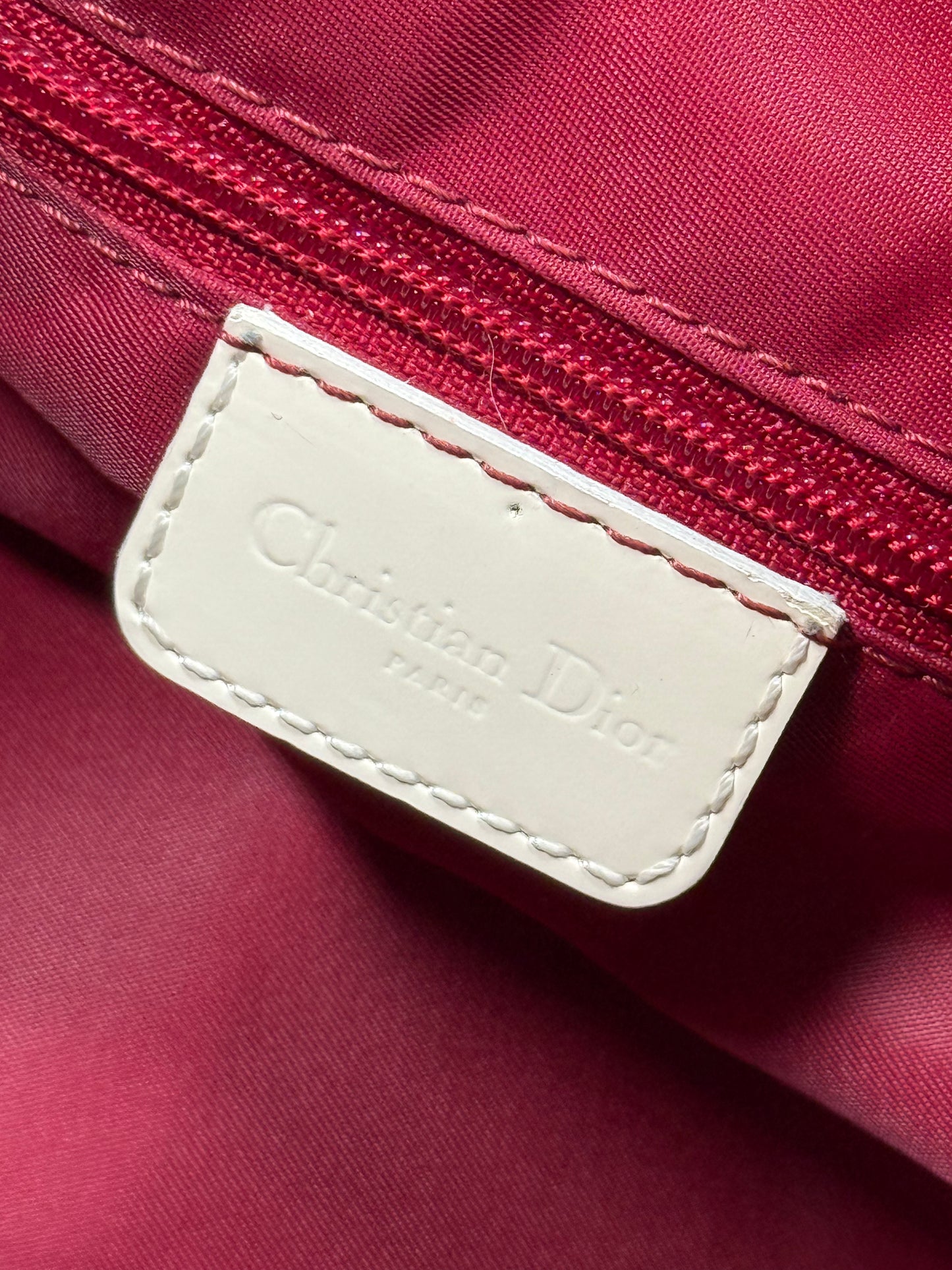 Dior Diorissimo Red Top Handle Bag
