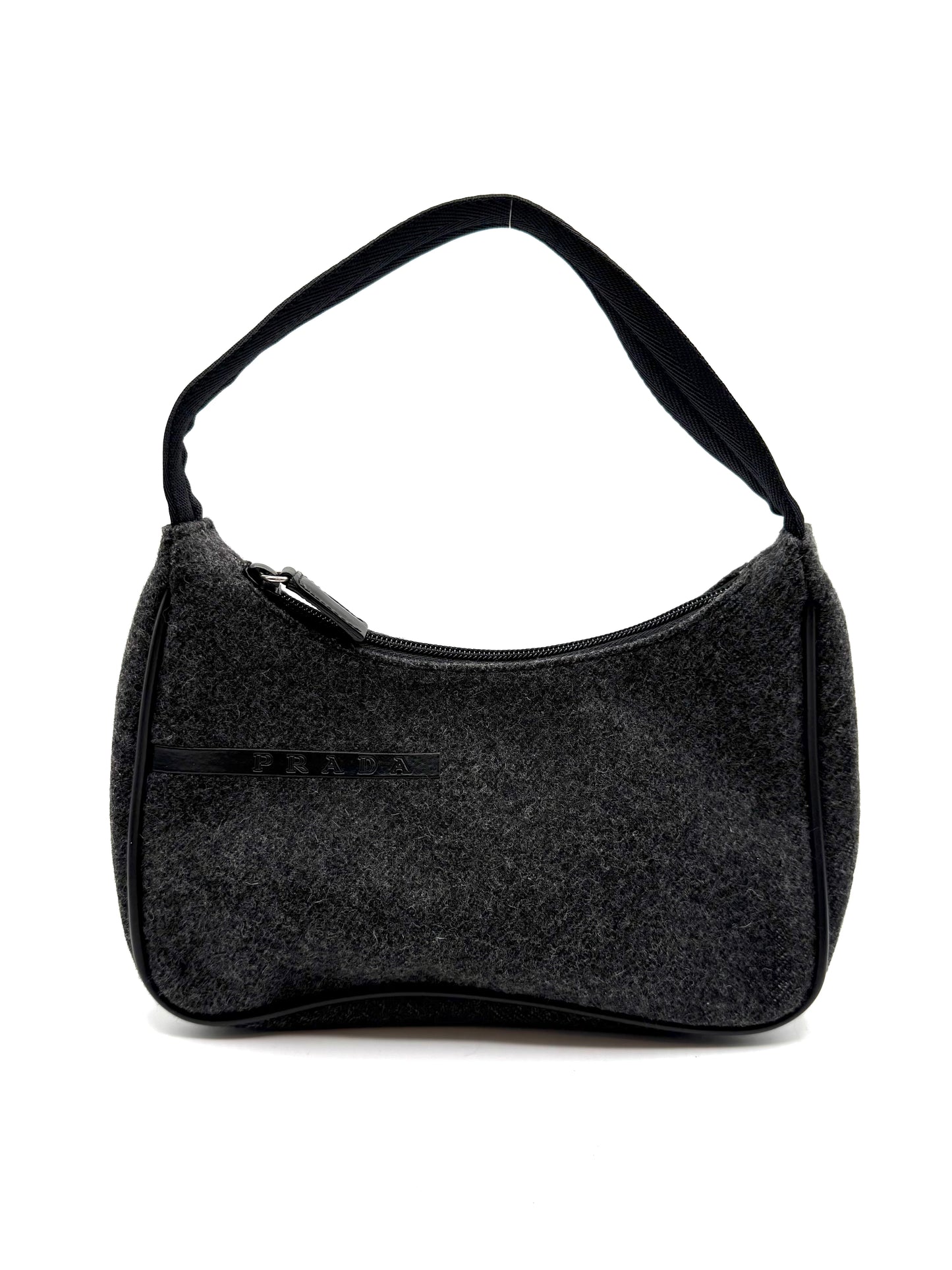 Prada Wool Shoulder Bag