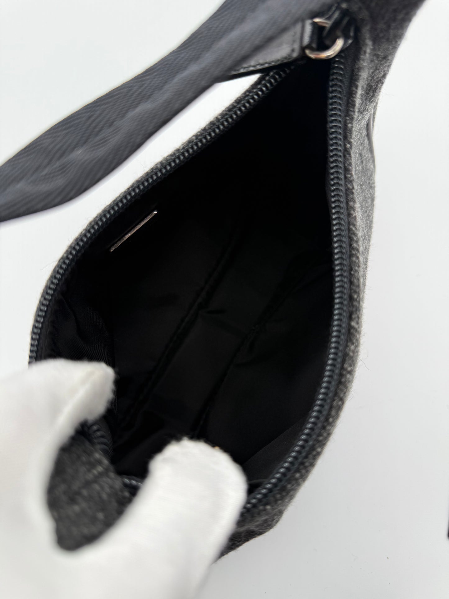 Prada Wool Shoulder Bag