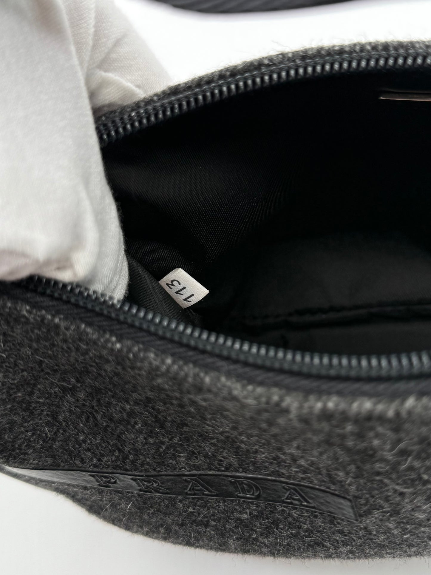 Prada Wool Shoulder Bag