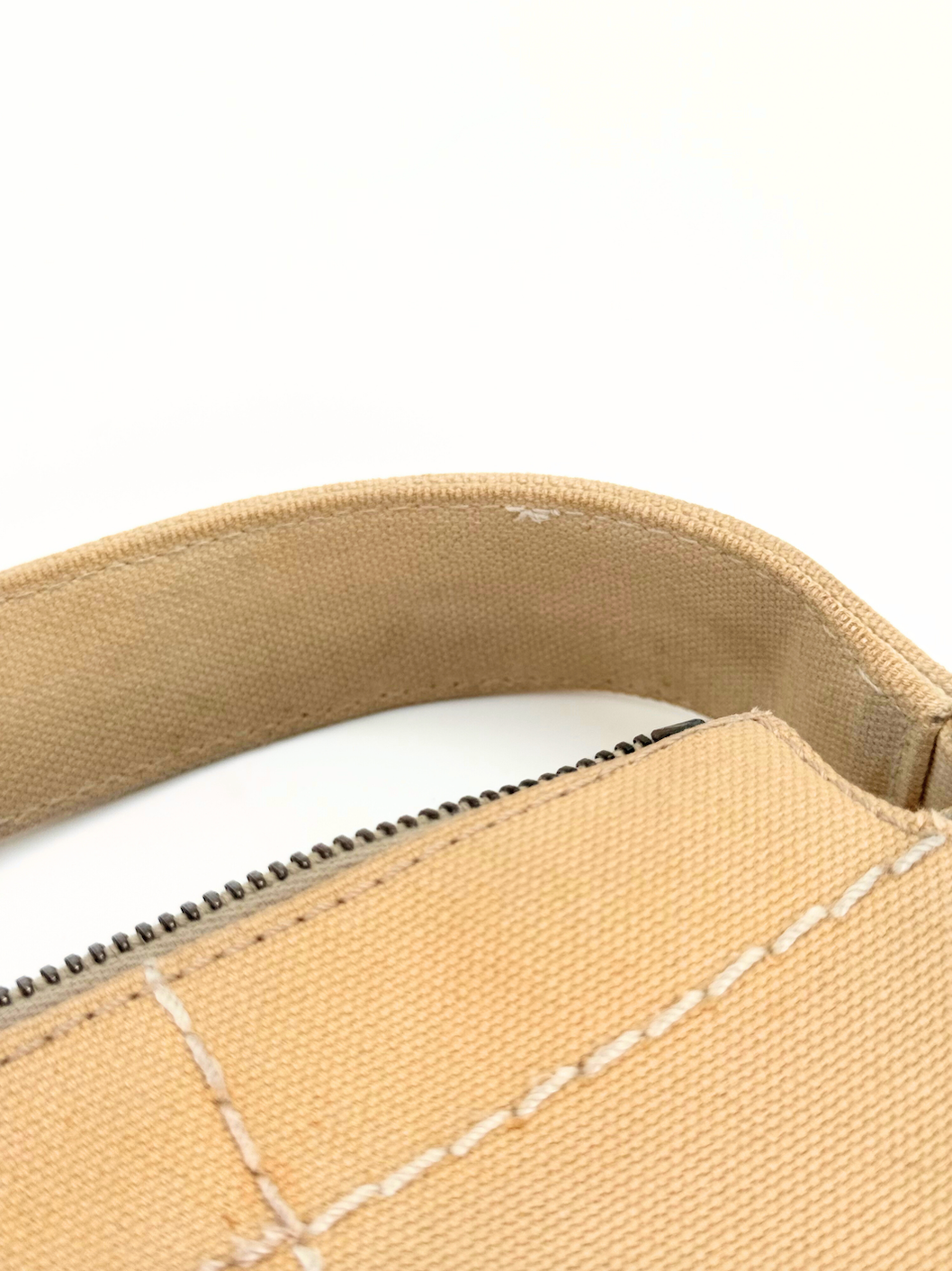 Chanel Canvas Choco Bar Shoulder Bag