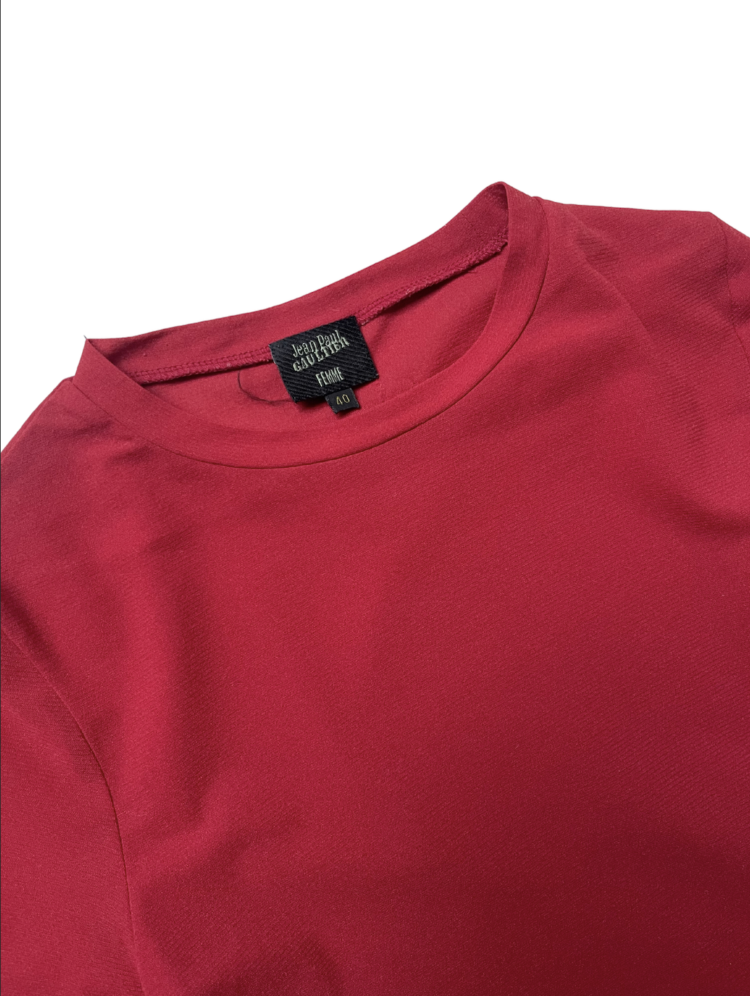 Jean Paul Gaultier Red Nylon Top