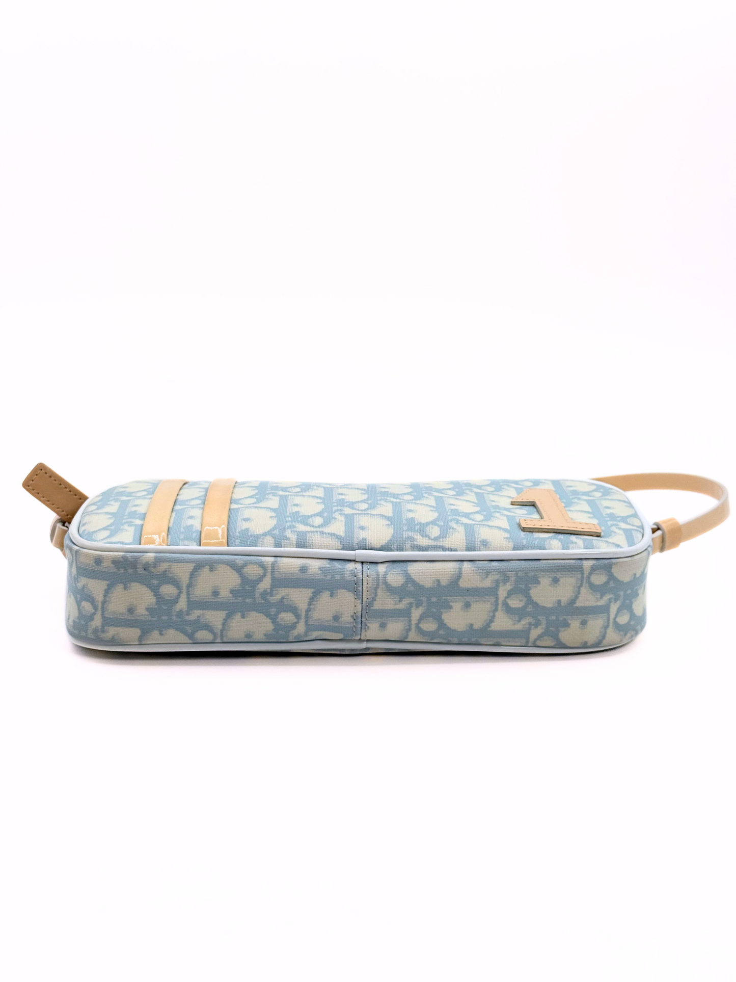 Blue Dior Trotter Pouch Shoulder Bag