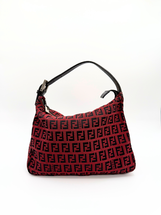 Red Fendi Zucchino Pochette
