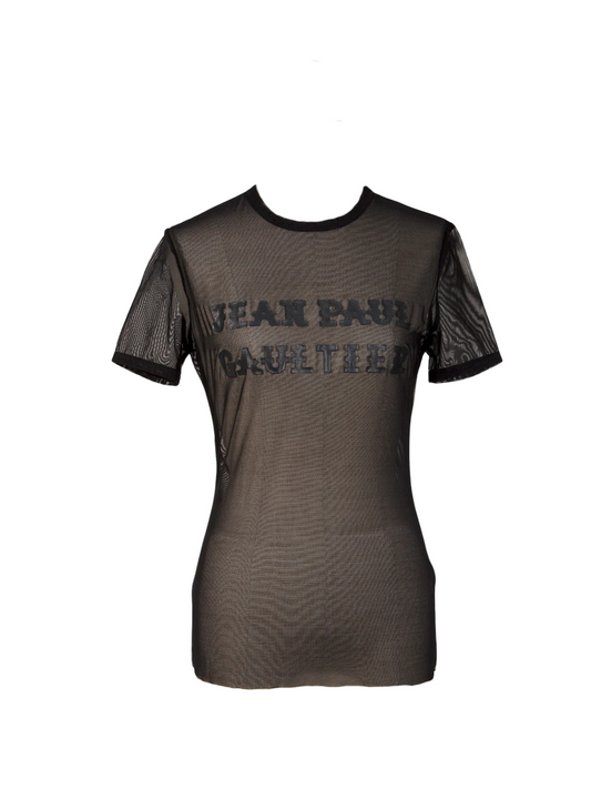 Jean Paul Gaultier Classique Logo Mesh Top