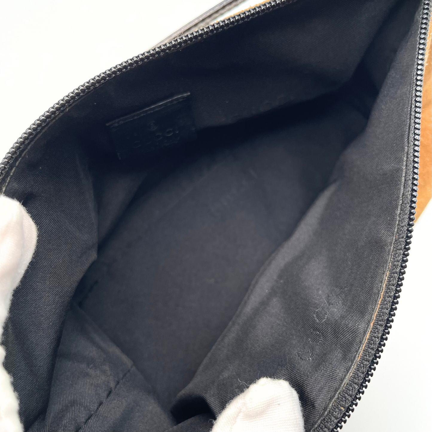 Gucci Suede Boat Pochette Bag