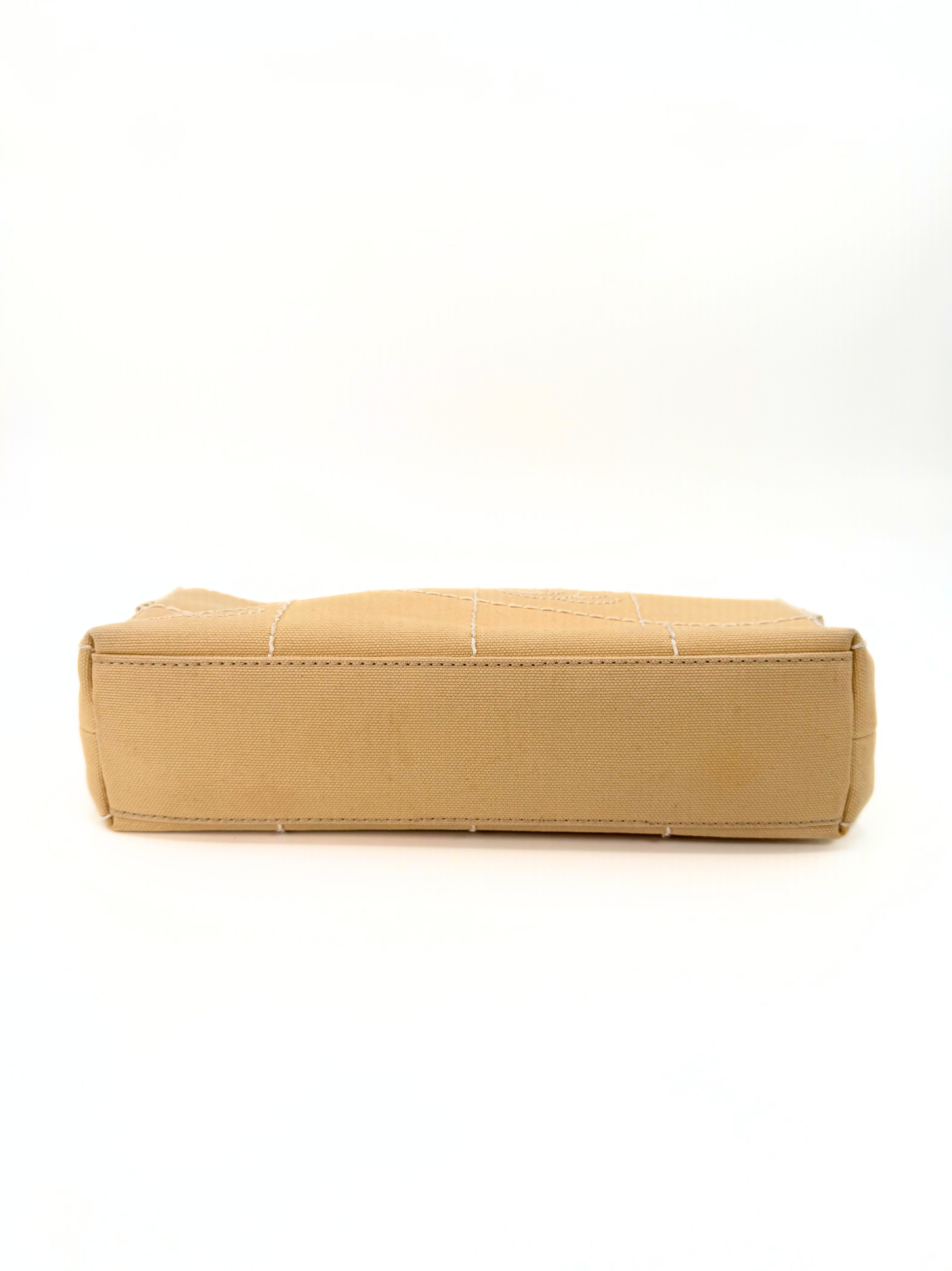 Chanel Canvas Choco Bar Shoulder Bag