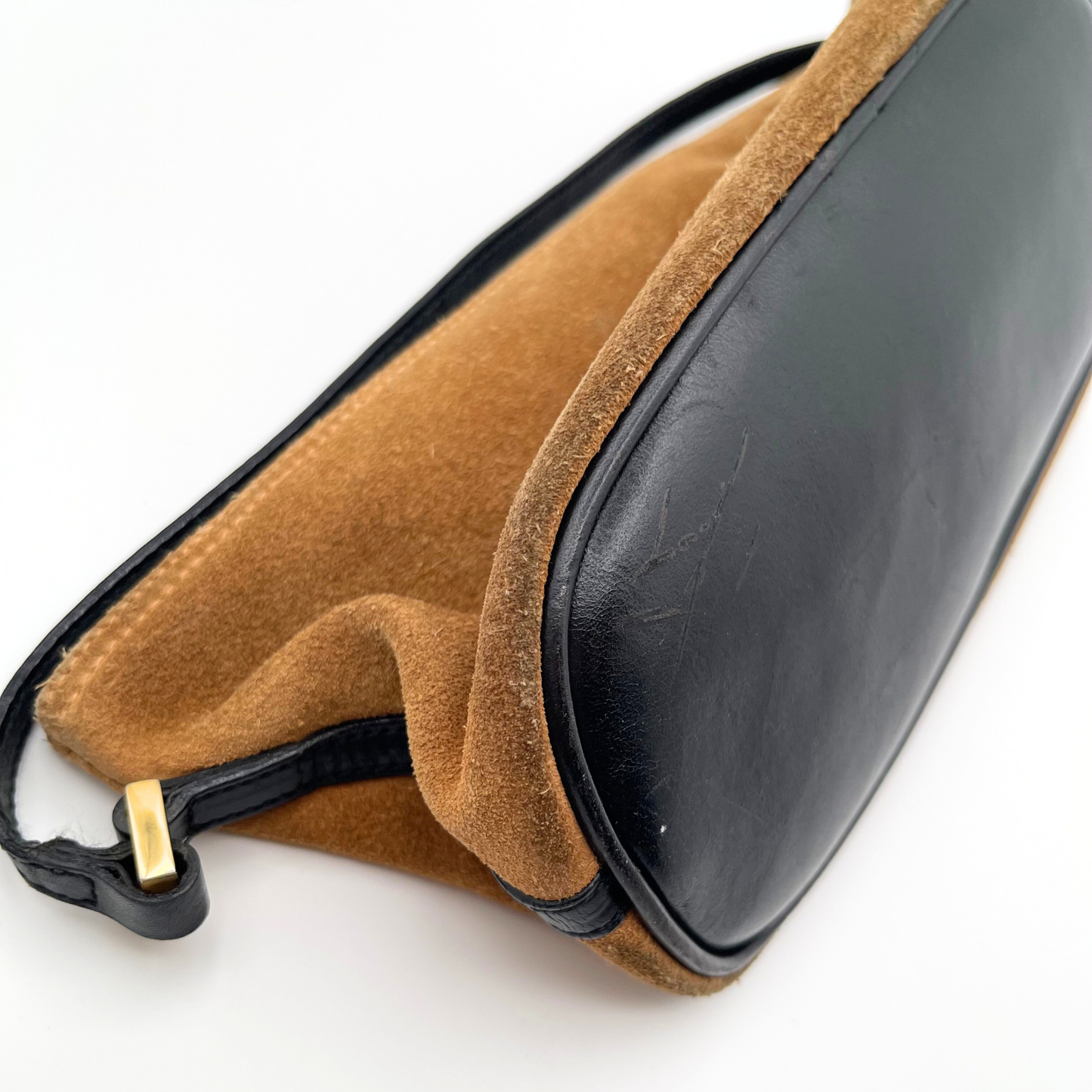 Gucci Suede Boat Pochette Bag