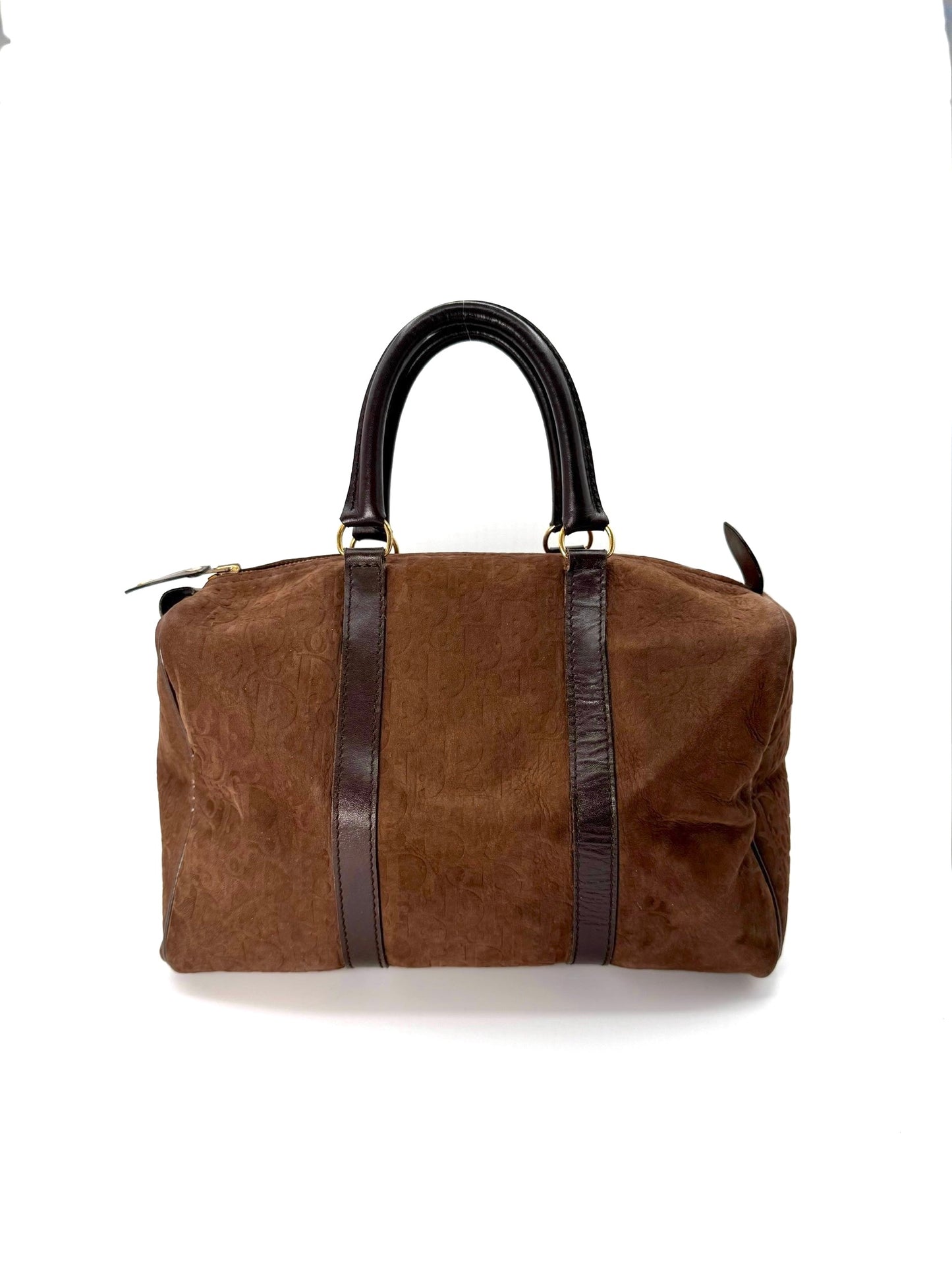 Dior Suede Embossed Boston 30