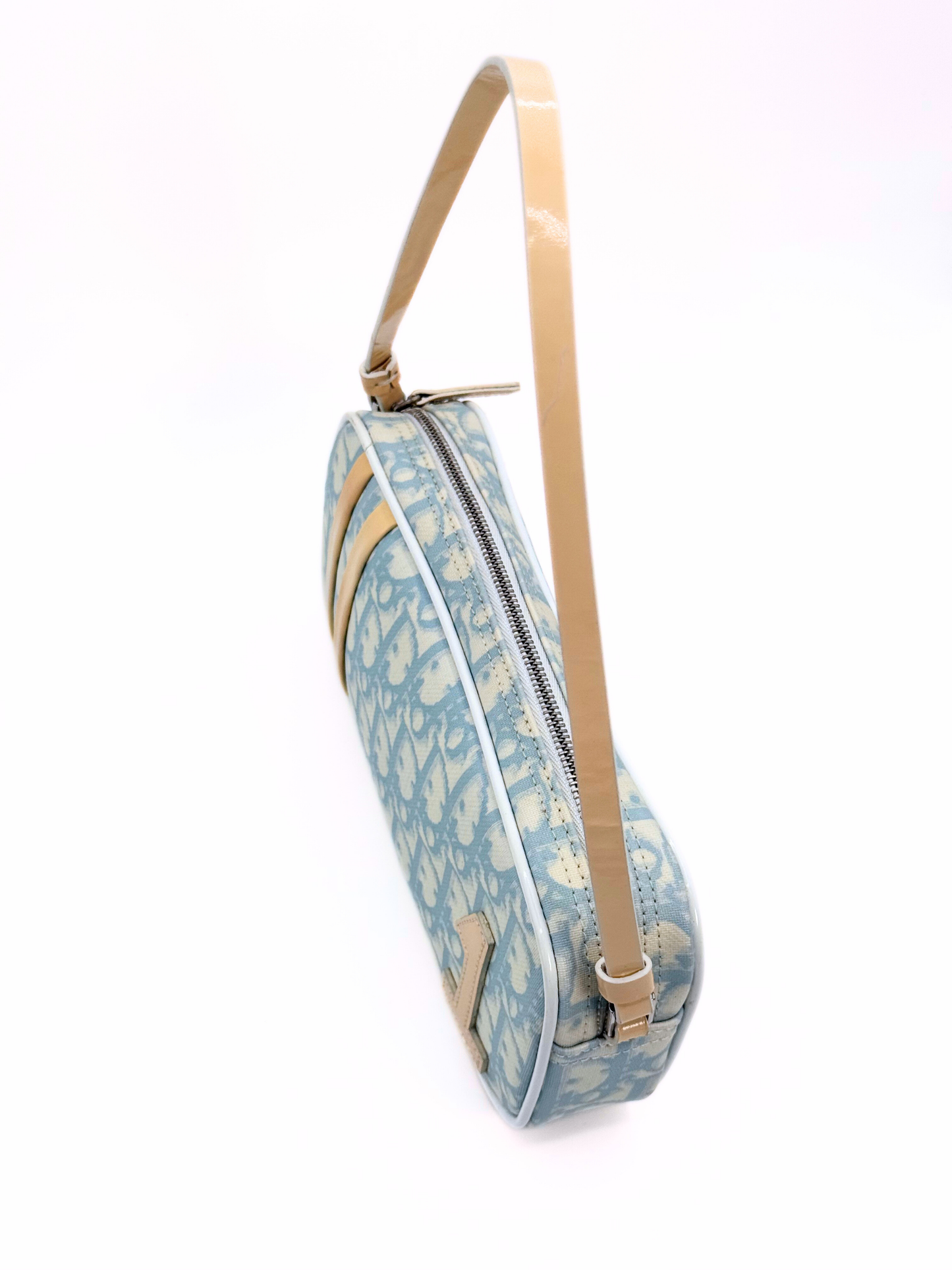 Blue Dior Trotter Pouch Shoulder Bag