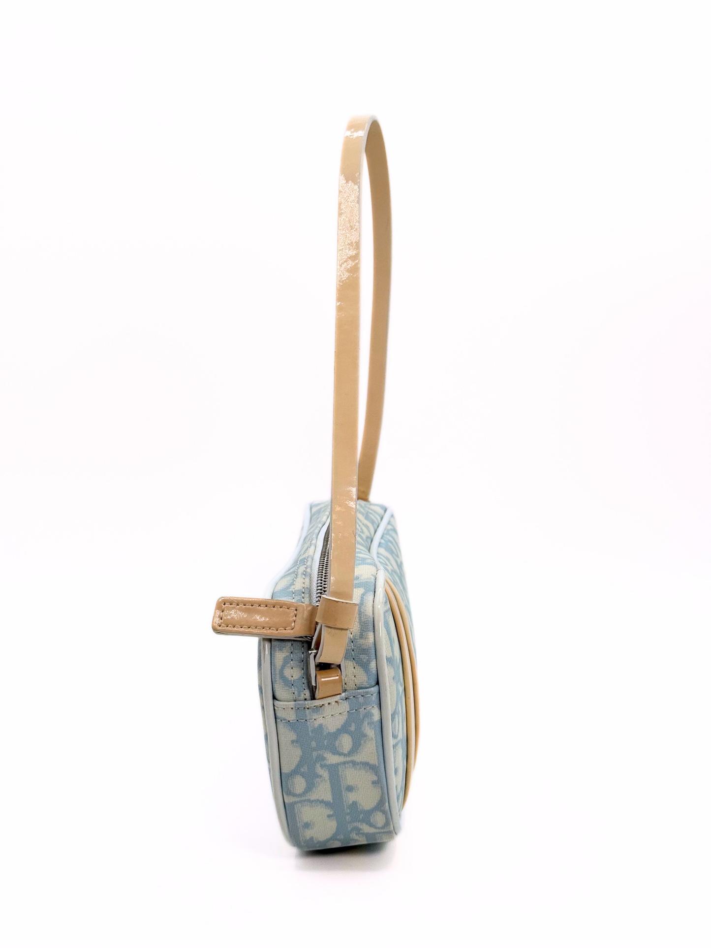 Blue Dior Trotter Pouch Shoulder Bag