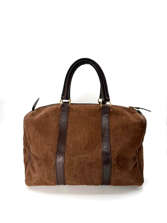 Dior Suede Embossed Boston 30
