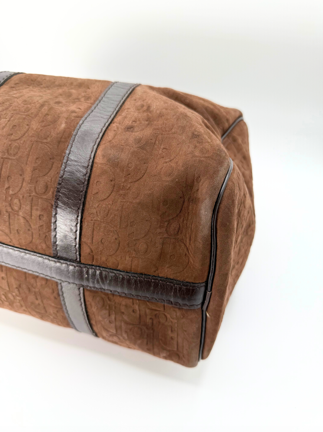 Dior Suede Embossed Boston 30