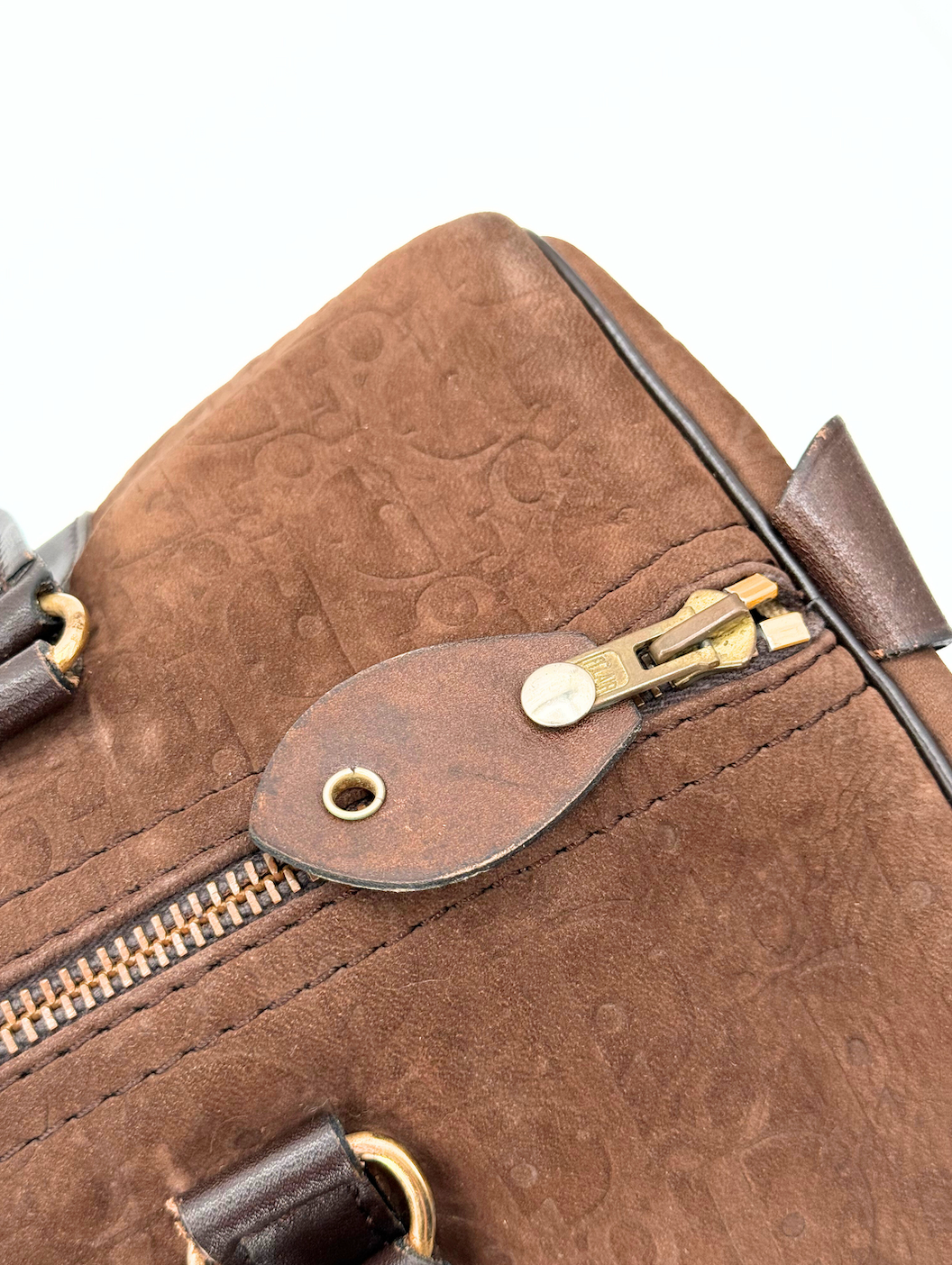 Dior Suede Embossed Boston 30