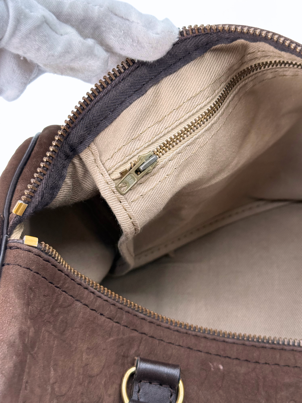 Dior Suede Embossed Boston 30