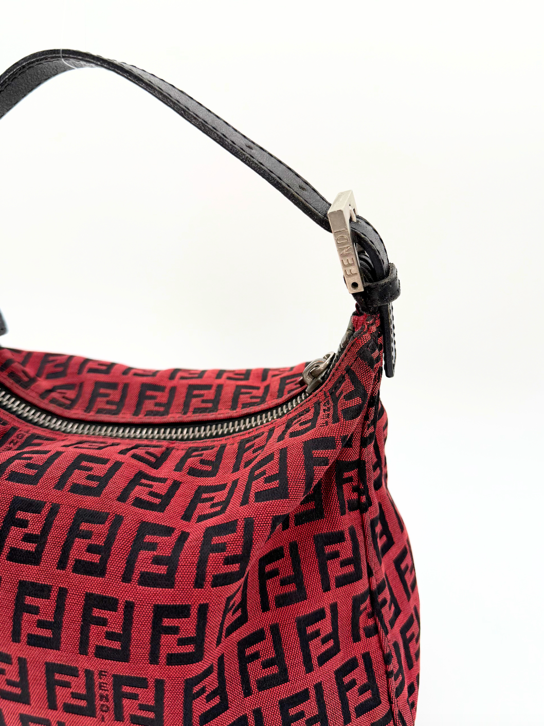 Red Fendi Zucchino Pochette