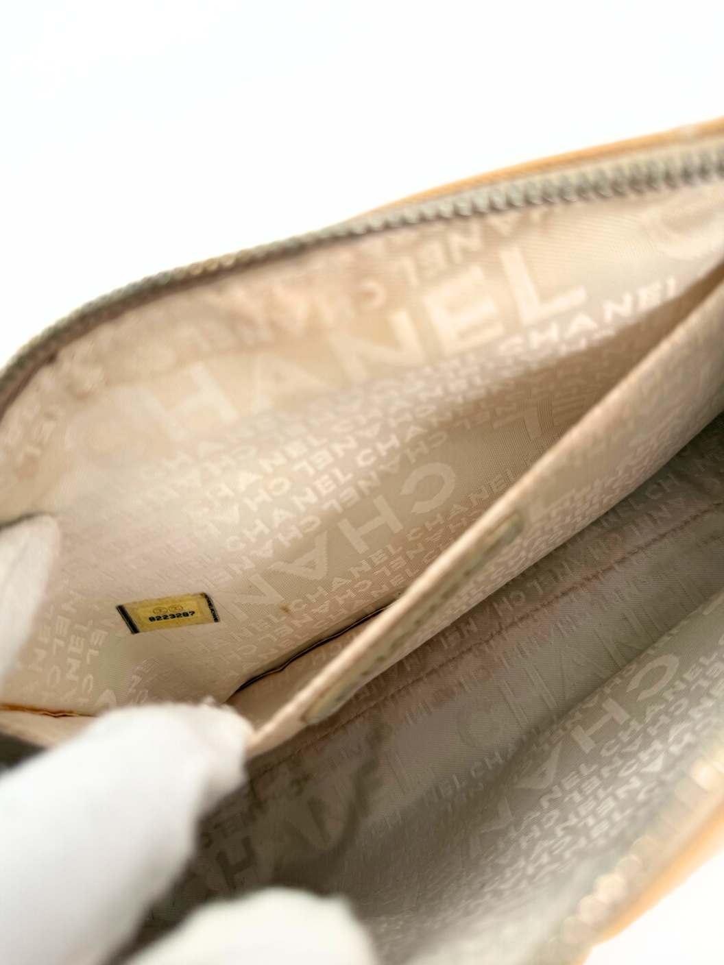 Chanel Canvas Choco Bar Shoulder Bag