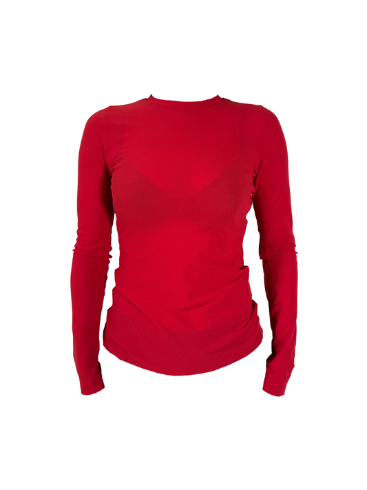 Jean Paul Gaultier Red Nylon Top